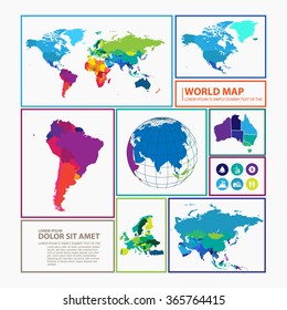 world map infographic