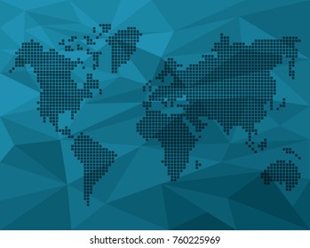 World map infographic