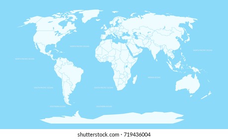 World map infographic layout. World map Vector globe template for presentations, web, design, cover, infographics