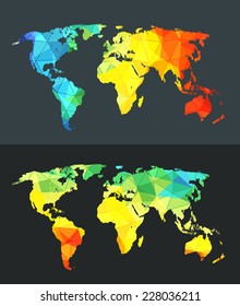 Infografik-Vorlage für die Weltkarte. Design-Elemente