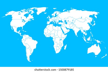 World map infographic template. Layered template 