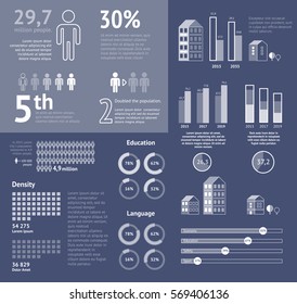 Gráfico mundial. Ilustración del vector