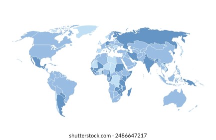 World map isolated for education,Travel worldwide, earth geography website layouts, background,study geography,work in graphics.Suitable for Business Professionals,Designers and Creatives,Marketers.