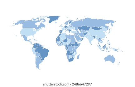 World map isolated for education,Travel worldwide, earth geography website layouts, background,study geography,work in graphics.Suitable for Business Professionals,Designers and Creatives,Marketers.