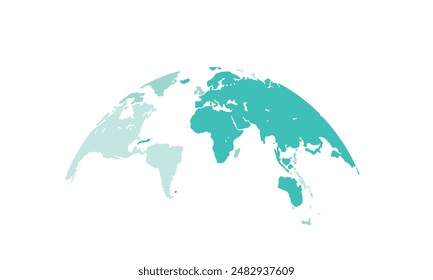 world map isolated modern colorful style. for website layouts, background, education, precise, customizable, Travel worldwide, map silhouette backdrop, earth geography, political, reports. 