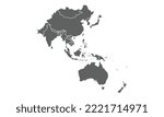 world map isolated on white background