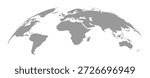 World map isolated on white background for website layouts, education materials, global travel concepts, geography studies, and international reports.