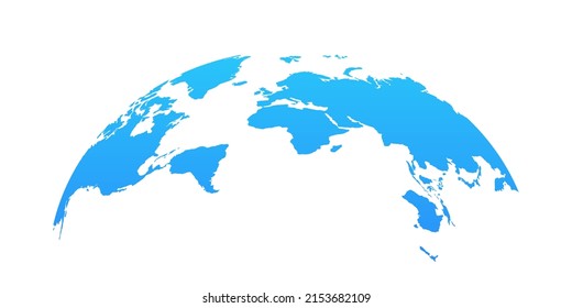 World Map isolated on white background. Flat Earth, Globe worldmap icon. Vector EPS 10