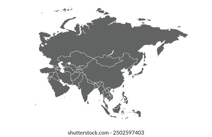 World map isolated on white background. for website layouts, background, education, precise, customizable, Travel worldwide, map silhouette backdrop, earth geography, political, reports.