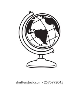 World map isolated on white background.