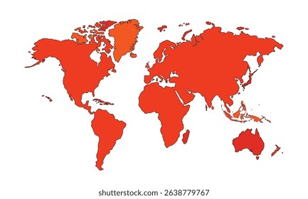 World map isolated on white background for website layouts,background,education, precise,customizable,Travel worldwide, earth geography, political,reports.