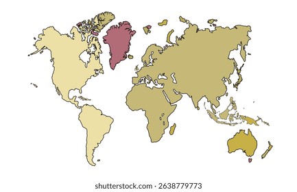 World map isolated on white background for website layouts,background,education, precise,customizable,Travel worldwide, earth geography, political,reports.