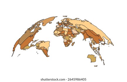 World map isolated on white background for website layouts,background,education, precise,customizable,Travel worldwide ,earth geography, political,reports.