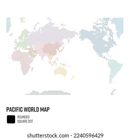 Weltkarte im Großformat - Pazifische Weltgruppe nach Region