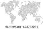 world map letters vector background