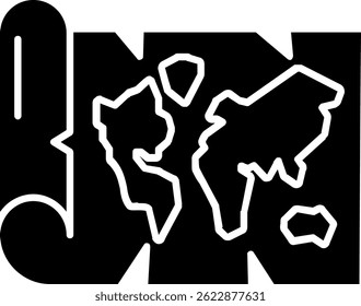 World map Line vector Icon Design