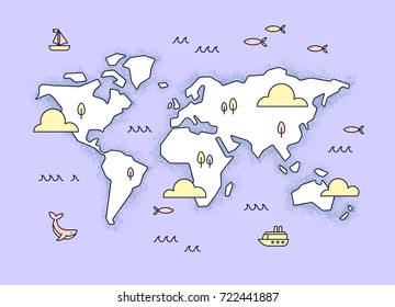 18,946 Pink World Map Images, Stock Photos & Vectors 