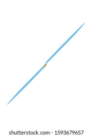 World Map. Littrow projection. Map of the world with meridians on blue background. Vector illustration.