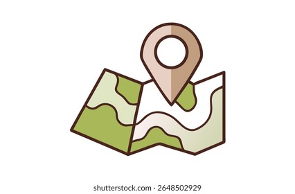 Mapa del mundo con el icono de pin de ubicación 