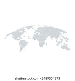 World map logo flat vector design