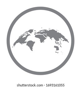 world map logo vektor template