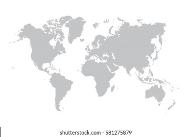World map made with a dot pattern