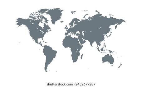 World map. Modern color vector