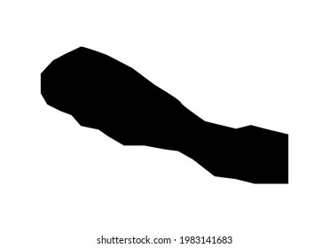 World map Nepal illustration. Vector picture. Nepal map.
