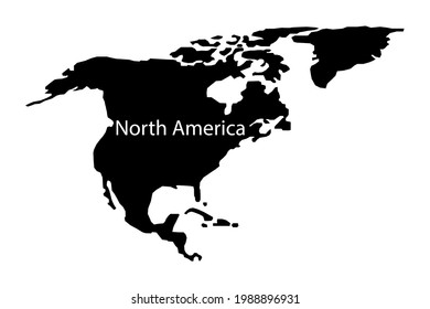 World map, North America illustration. Vector picture. North America map.