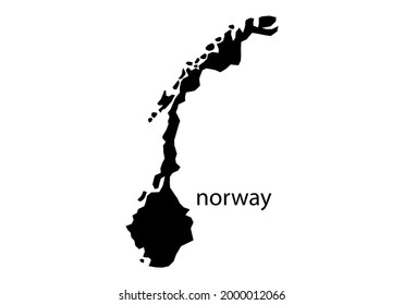 Weltkarte, Norwegische Abbildung. Vektorbild. Norwegische Karte.