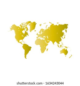 world map on white background