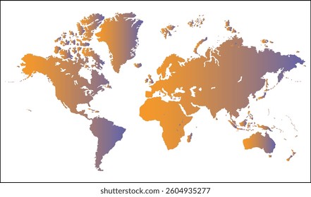 World map outline, silhouettes world map, modern world map graphic, Countries Silhouettes Stock Illustrations, Vectors