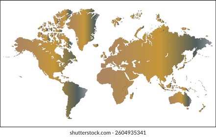 World map outline, silhouettes world map, modern world map graphic, Countries Silhouettes Stock Illustrations, Vectors