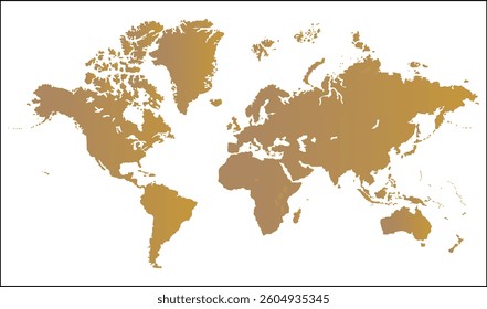 World map outline, silhouettes world map, modern world map graphic, Countries Silhouettes Stock Illustrations, Vectors