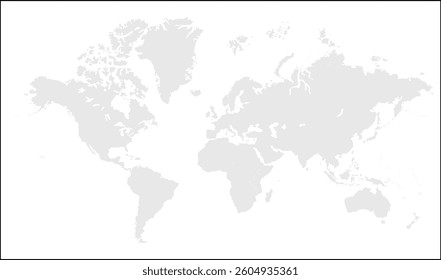 World map outline, silhouettes world map, modern world map graphic, Countries Silhouettes Stock Illustrations, Vectors