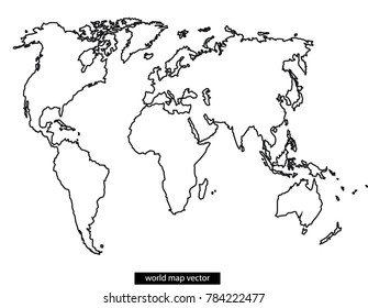 similar images stock photos vectors of freehand world map sketch on