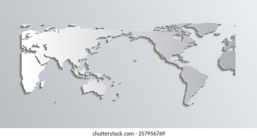 World Map in Patterson Projection, centered on the Pacific This projection is a good alternative to other projections like Mercator because it has less distortion towards the poles. 