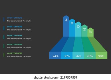 World Map Pie Chart Data Visualization Stock Vector (Royalty Free ...