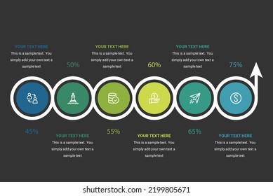 World map and pie chart data visualization vector 6