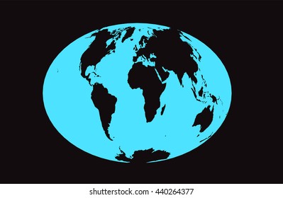 world map planet vector