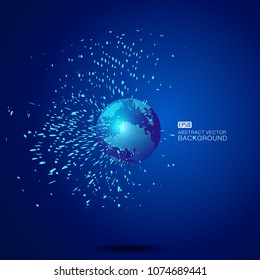 world map point composition representing the global global network connection
