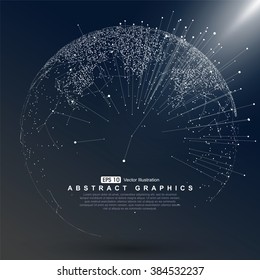 World map point, line, composition, representing the global, Global network connection,international meaning.