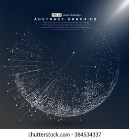 World map point, line, composition, representing the global, Global network connection,international meaning.