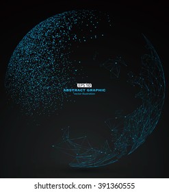 World map point, line, composition, representing the global, Global network connection,international meaning.