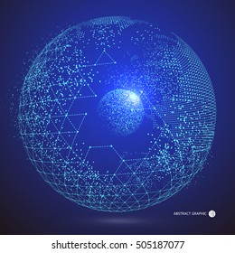 World map point, line, composition, representing the global, Global network connection,international meaning.