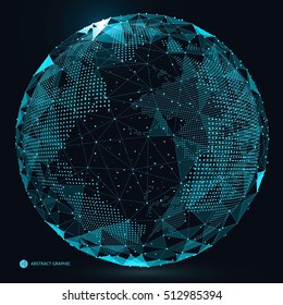 World map point, line, composition, representing the global, Global network connection,international meaning.
