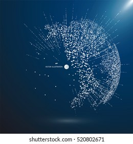 Mapa do mundo, linha, composição, representando o global, conexão de rede global, significado internacional.