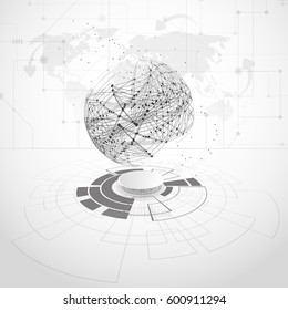 World map point, line, composition, representing the global, Global network connection,international meaning.