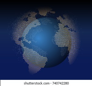 World map point, line, composition, representing global, Global network connectioninternational meaning