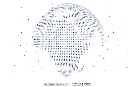  World map point,three-dimensional map of the world, representatives of international and globalization